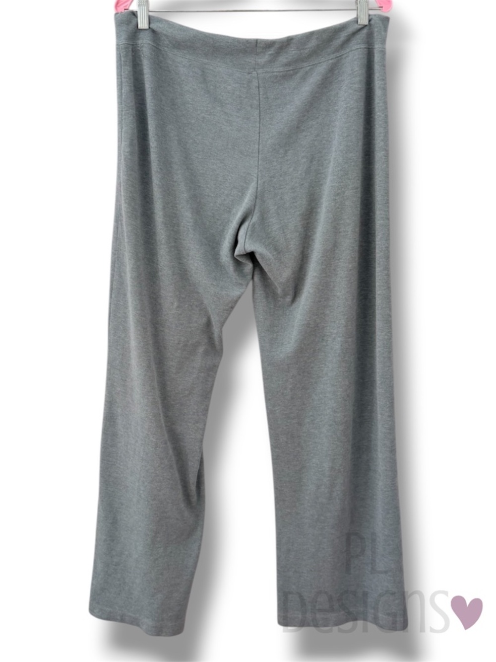 Lauren Ralph Lauren Gray Lounge Pants Sweatpants Drawstring Wide Leg L - Picture 3 of 5